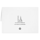 Cat by the Sea - Blank Inside Geeting Card (Back Horizontal)