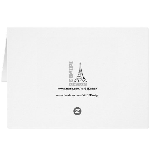 Cat by the Sea - Blank Inside Geeting Card (Back Horizontal)