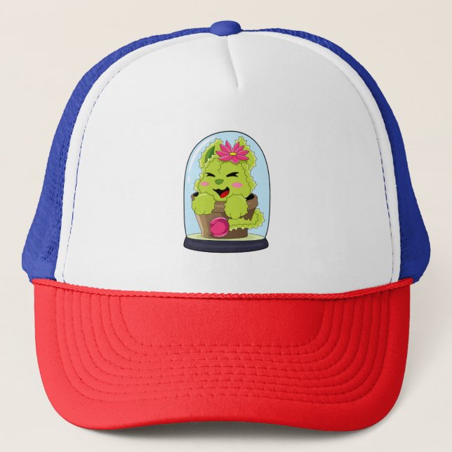 Cat Cactus Trucker Hat (Front)
