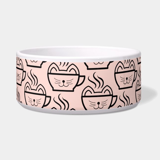 Cat Cafe pattern Bowl (Front)