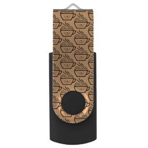 Cat Cafe pattern Flash Drive