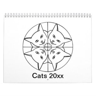 Cat Calendar of Artistic Cats
