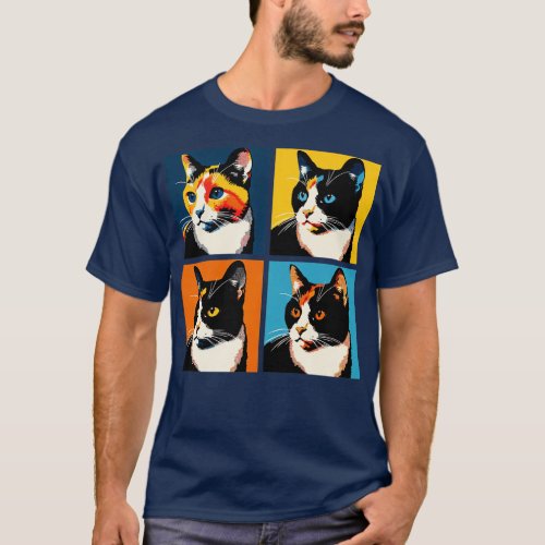 Cat Calico Art Cat Lovers T_Shirt