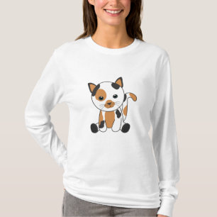 Cat Calico Tri-color Kittens Cute Cats T-Shirt