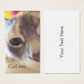 Cat Call Me Card (Front & Back)