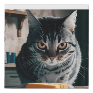 cat canbus  faux canvas print