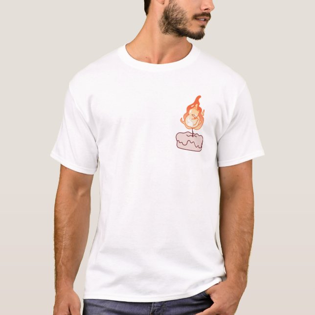 Cat Candle  T-Shirt (Front)