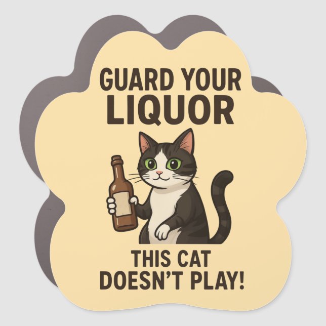 Cat  car magnet (Front)