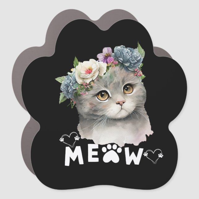 Cat Car Magnet (Front)