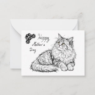 Cat card for mom.