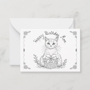 Cat card for mom.