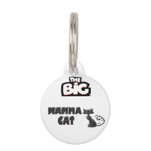 Cat cards black and white design pet ID tag