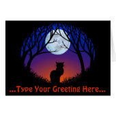 Cat Cards Custom Cat Lover Cards Personalize (Front Horizontal)