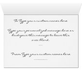 Cat Cards Custom Cat Lover Cards Personalize (Inside Horizontal (Bottom))