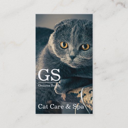 Cat Care Pet Boarding And Spa Business Card