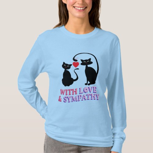 Cat Cartoon Design Womens Long Sleeve T_Shirt