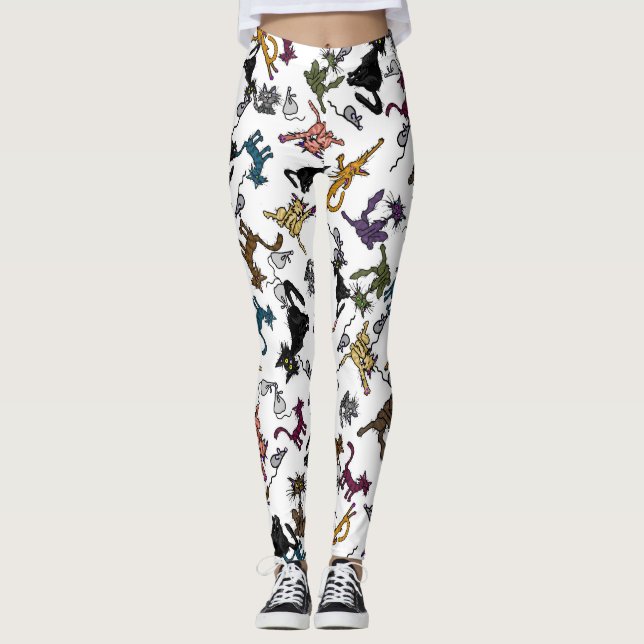 Cat Cartoon Leggings (Front)