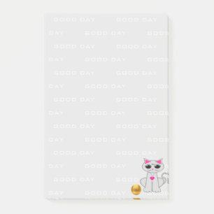 Cat Cartoon Personalized Things To Do Post-it Notes