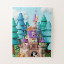 Cat Castle Kids Jigsaw Puzzle