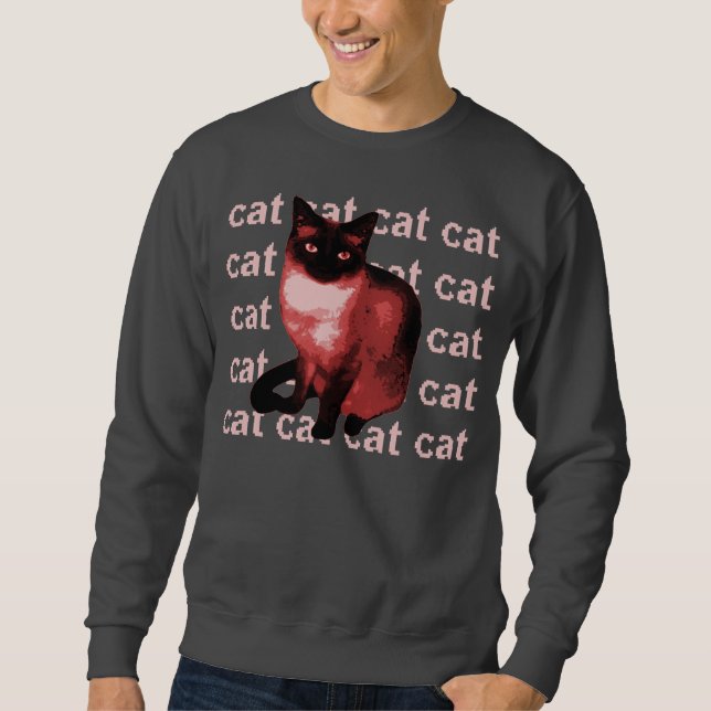 cat cat cat cat sweatshirt (Front)