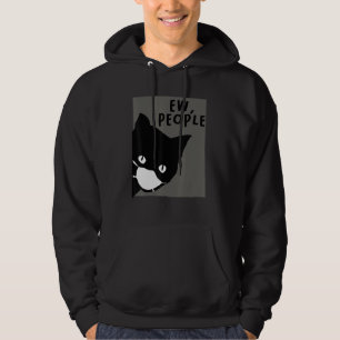 Cat Cat With Face Mask Ew People Cat 1 Hoodie