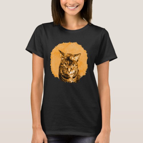 cat cats kitten meow tiger popart 1 T_Shirt
