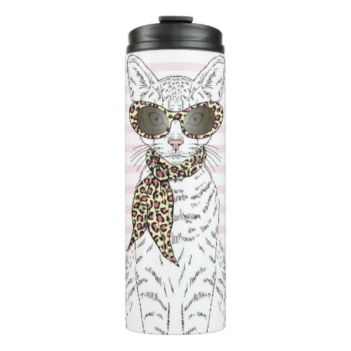 Cat Cats Leopard Fashion thermal travel Coffee Mug