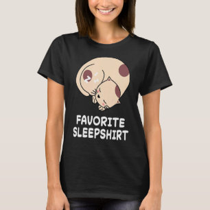 Cat Cats Nap Sleeping Sleep Pajama Pajamas Nightgo T-Shirt