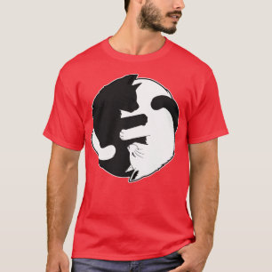Cat Cats Yin Yang Ying Yang Gift 10 T-Shirt