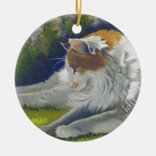 Cat Ceramic Ornament