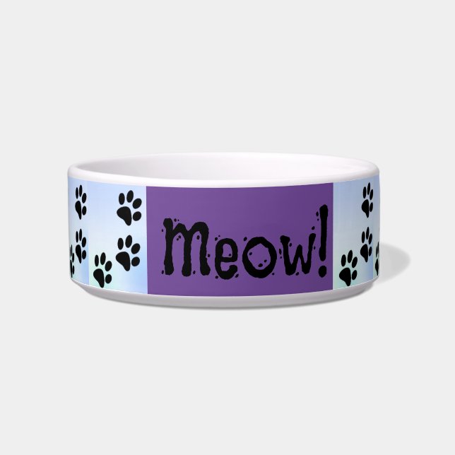Cat Ceramic Pet Bowl (Front)