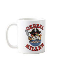 Cat Cereal Killer Funny Coffee Mug for Cat Lovers