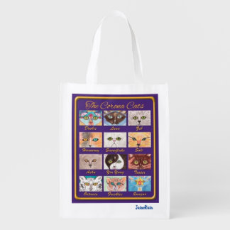 Cat Characters Shopping Tote