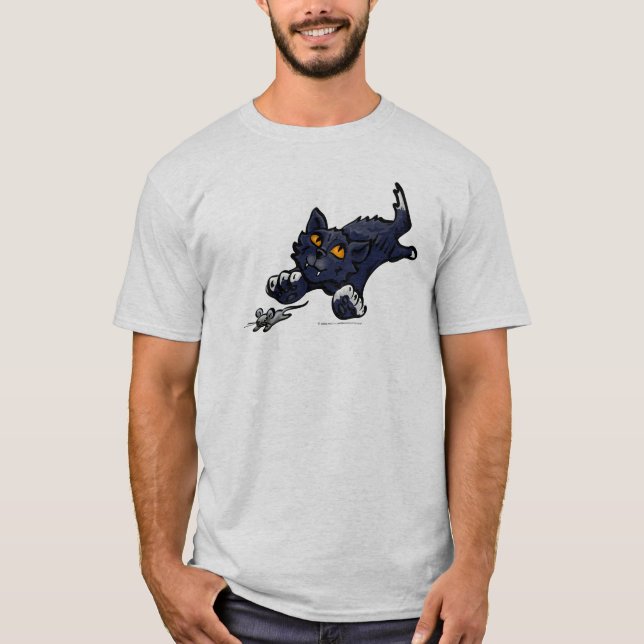 Cat Chasing Mouse Light TShirt (Front)