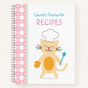 Cat Chef Kids Recipe Journal