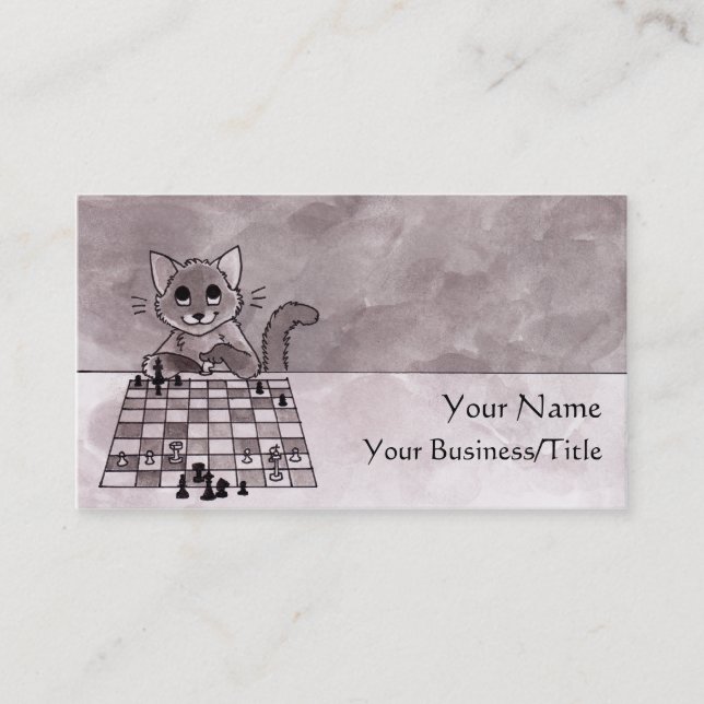 Cat Chess Business Card (Front)