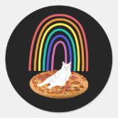 dj cat - space cat - cat pizza - cute cats oval sticker