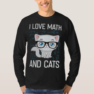 Cat Christian Gif I Love Math And Cats T-Shirt