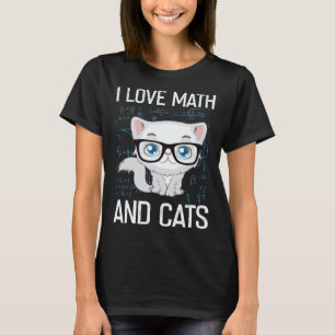 Cat Christian Gif I Love Math And Cats T-Shirt