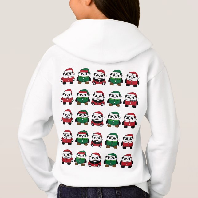 Cat Christmas - Adorable and Festive Feline Design Hoodie (Back)