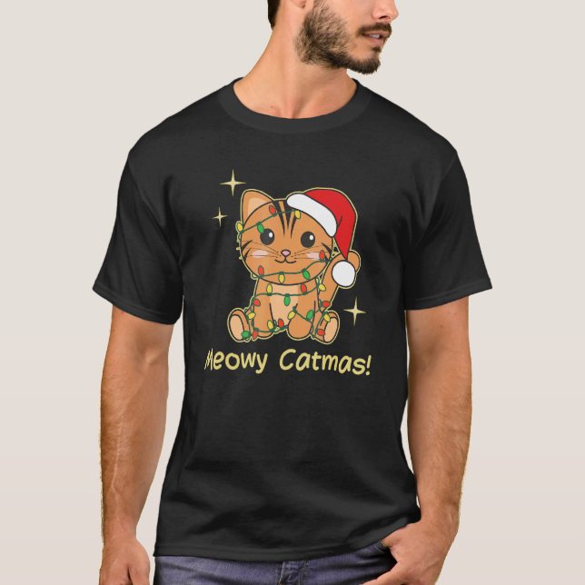 Cat Christmas Animals Cute Cats Meowy Catmas 6 T-Shirt (Front)