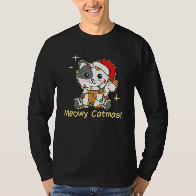 Cat Christmas Animals Cute Cats Meowy Catmas 9 T-Shirt (Front)