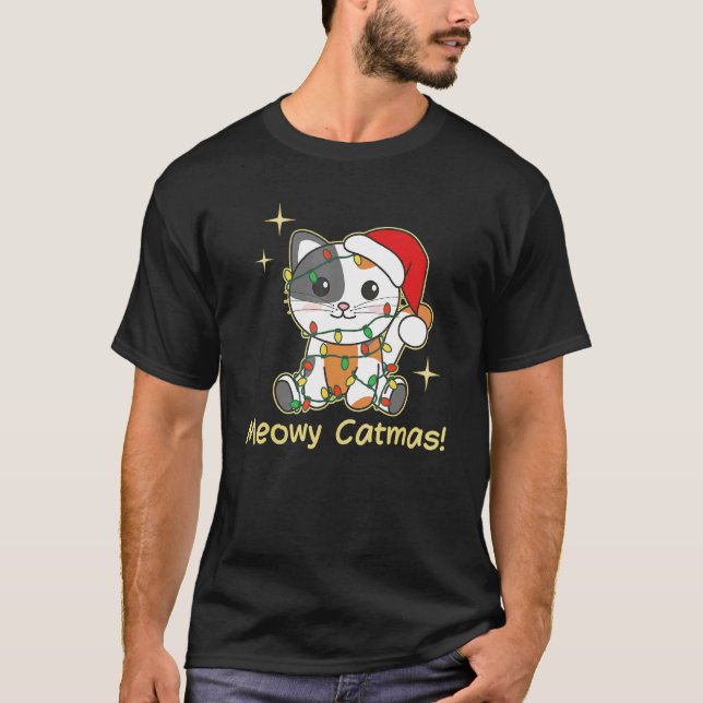 Cat Christmas Animals Cute Cats Meowy Catmas 9 T-Shirt (Front)