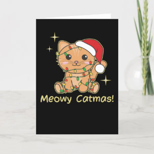 Cat Christmas Animals Cute Cats Meowy Catmas Holiday Card