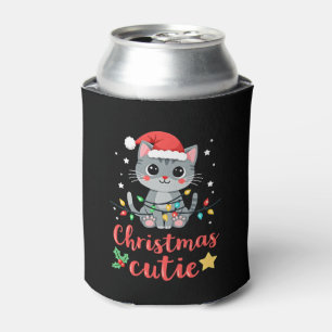 Cat Christmas Cutie Cats Christmas T-Shirt for Men Can Cooler