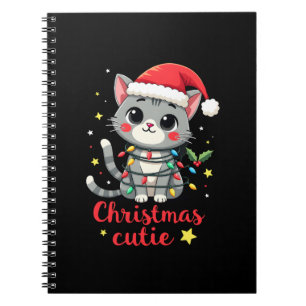 Cat Christmas Cutie Cats Christmas T-Shirt for Men Notebook