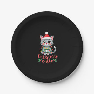 Cat Christmas Cutie Cats Christmas T-Shirt for Men Paper Plates