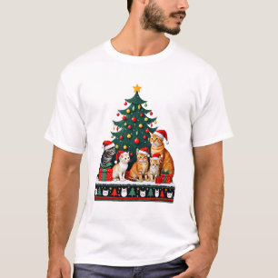 Cat Christmas Funny Ugly Women Men Merry Gift (5) T-Shirt