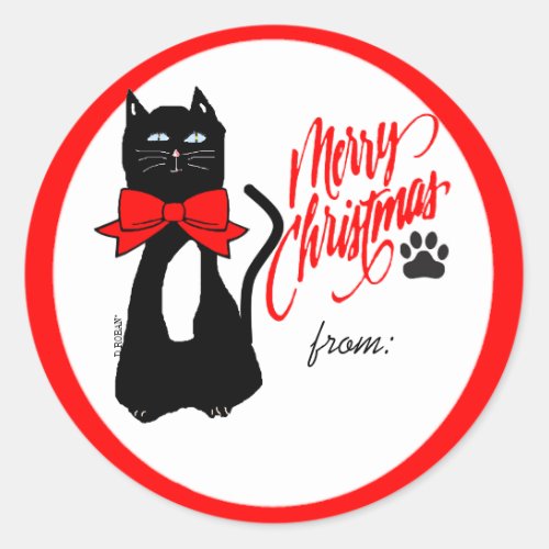 Cat_Christmas Gift Tag