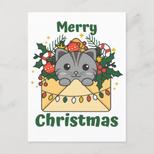 Cat Christmas Letter Winter Animals Cats Holiday P